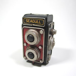 SEAGULL CAMERA ANTIQUE / Vintage Metal Camera Design / Decorative Nostalgic Camera / Retro Shelf Decor