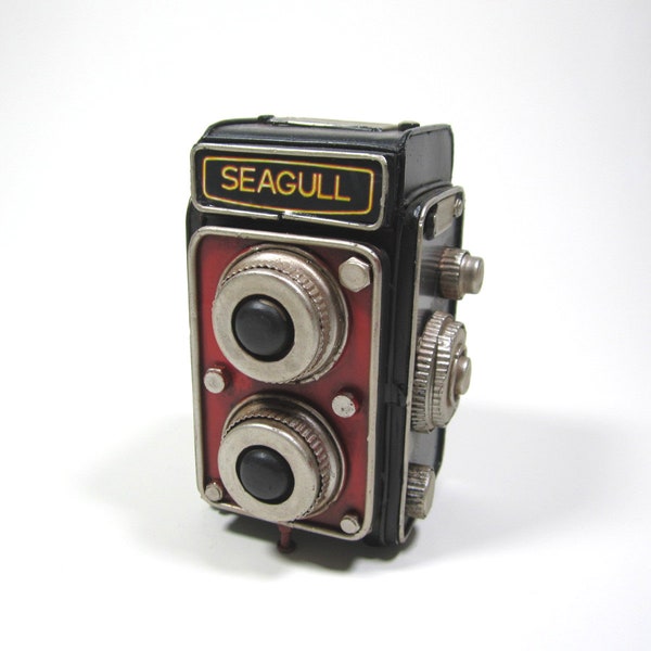 SEAGULL CAMERA ANTIQUE Replica / Vintage Metal Camera Design / Decorative Nostalgic Camera / Retro Shelf Decor