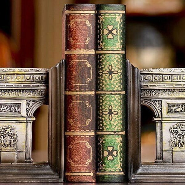 ANCIENT ARC BOOKEND / Unique Greek & Roman Architectural Bookends / Book Hold Ornaments for Bookshelf / Book Stopper / Gift for Book Lovers