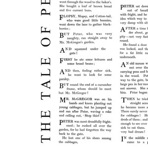 Peter Rabbit Nursery Print, Nursery Wall Art Decor, Christening Gift ...