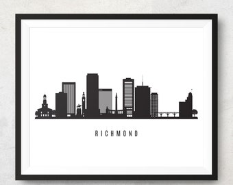 Featured image of post Richmond Skyline Silhouette Richmond line travel illustration landmarks