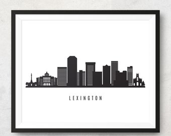 Lexington Skyline Etsy