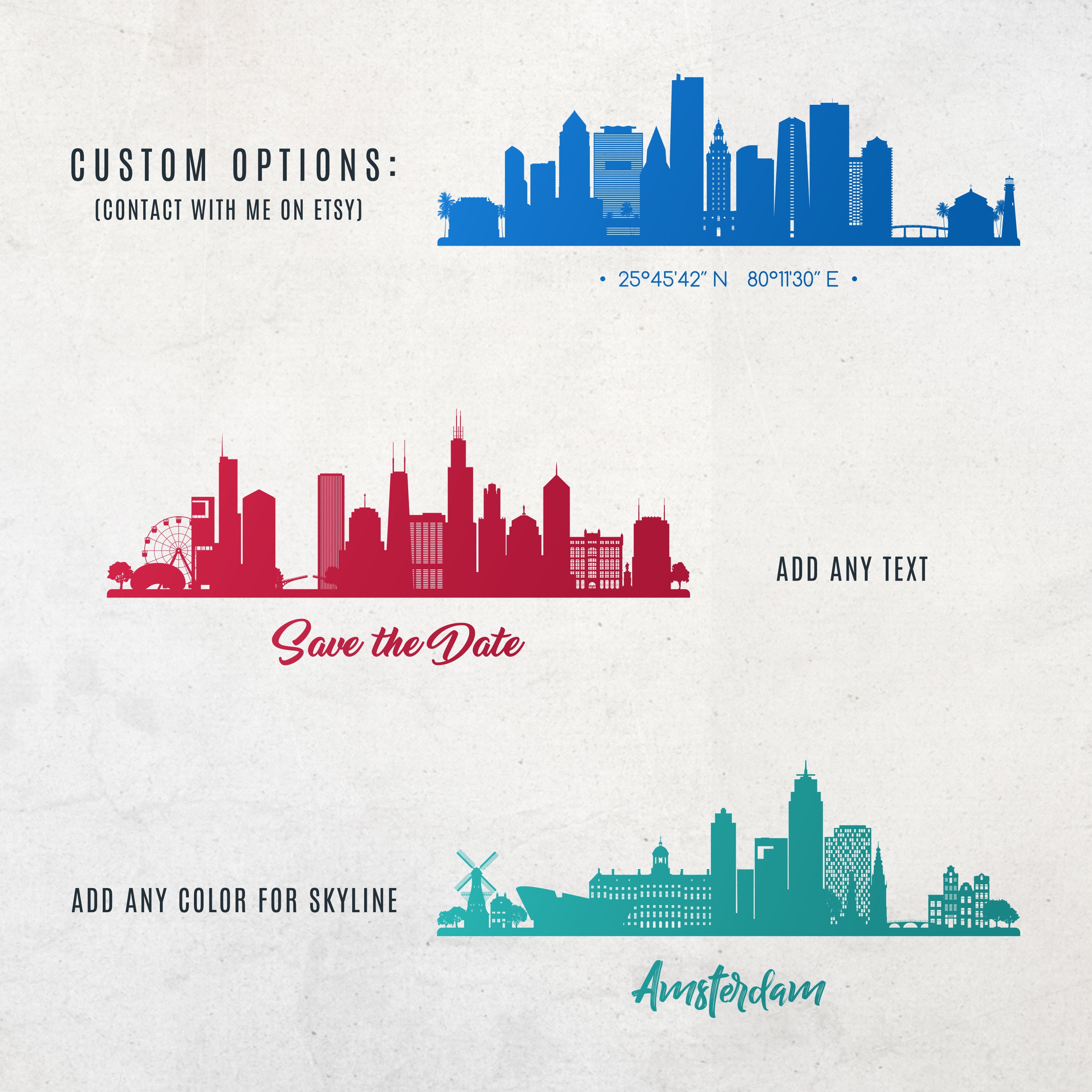 Tucson Skyline Printable Tucson Arizona Black White Wall Art Etsy