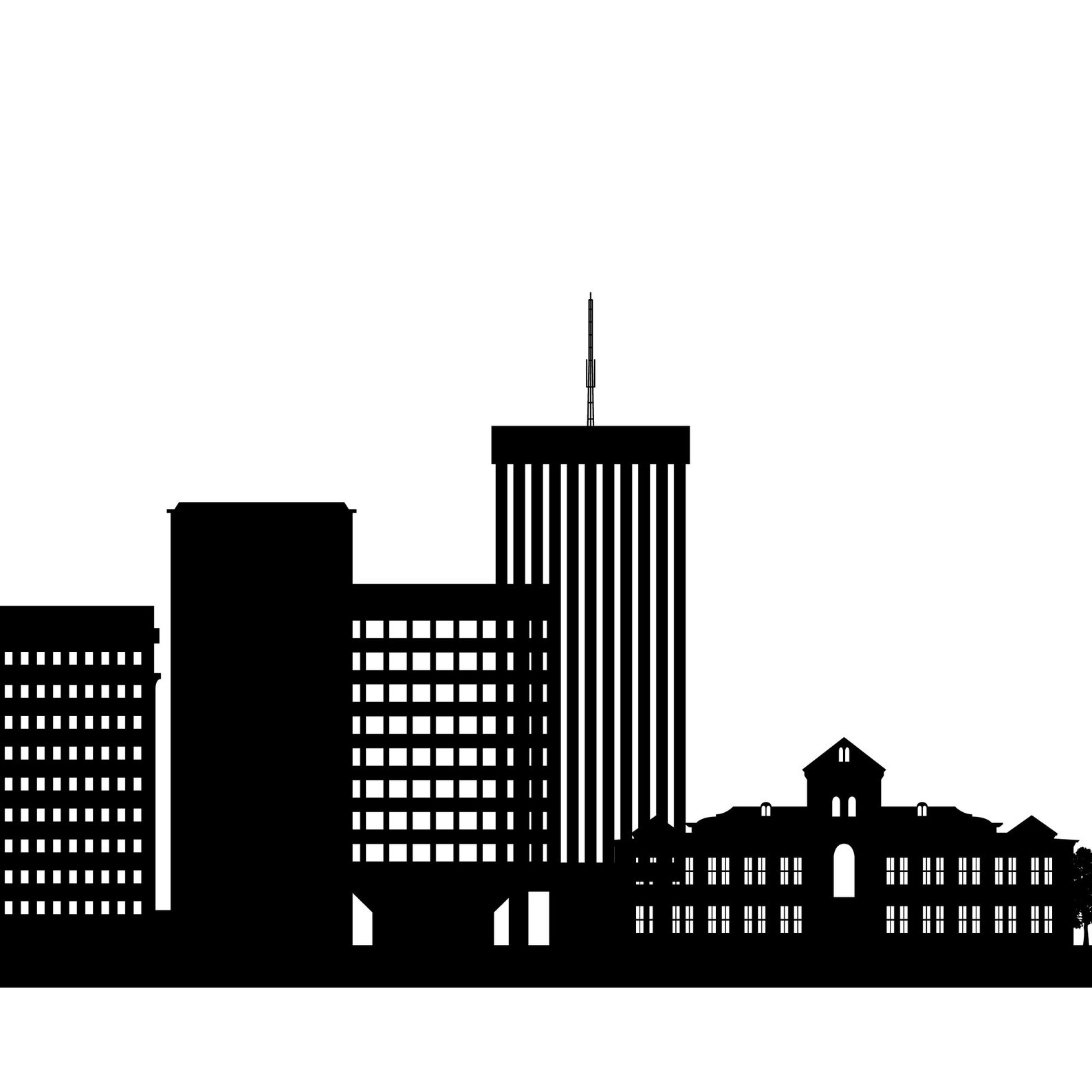 Tucson Skyline Printable Tucson Arizona Black White Wall Art Etsy