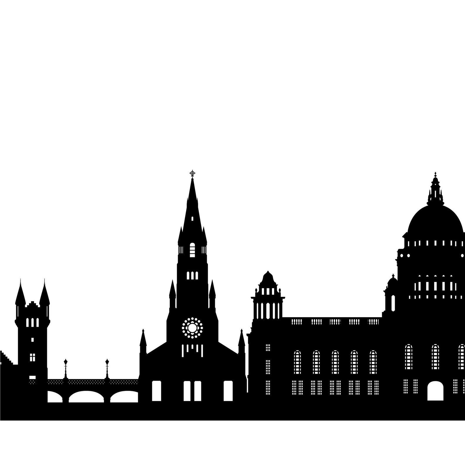 Belfast Skyline Printable. Belfast United Kingdom Illinois Etsy