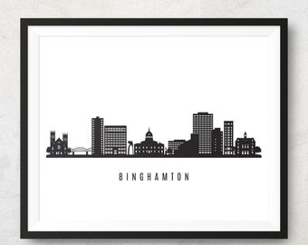 Binghamton Skyline Etsy Canada