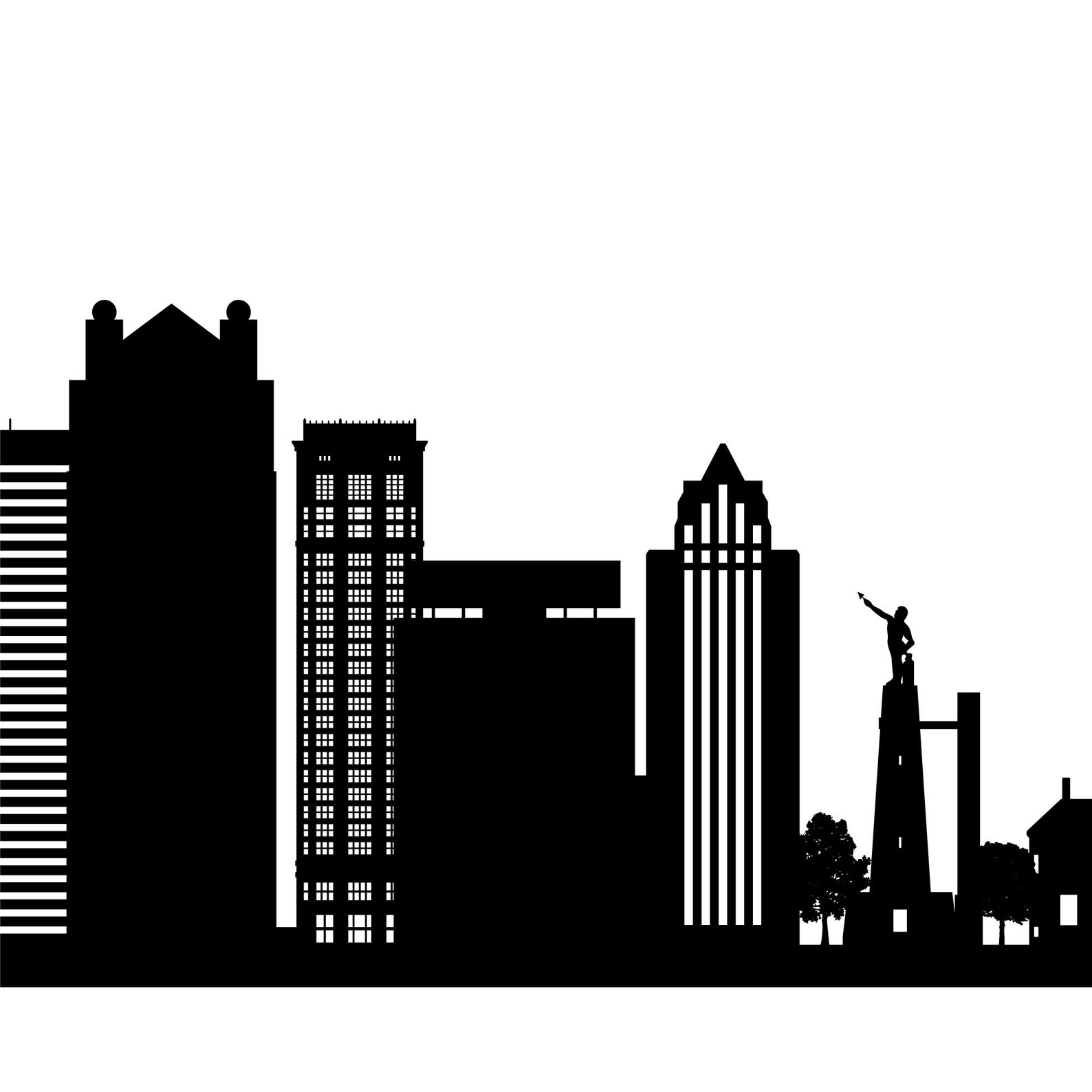 Birmingham Skyline Printable Birmingham Alabama City Black Etsy