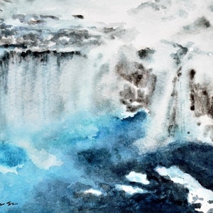 Niagara falls Painting Original Watercolor Painting