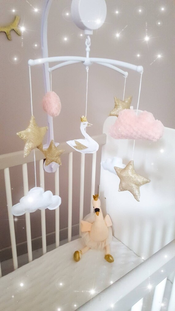 swan princess cot mobile