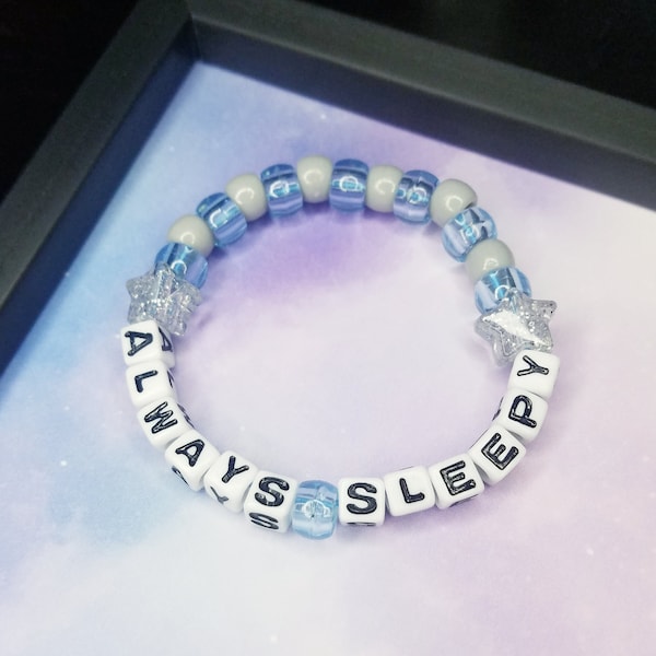 Always Sleepy Bracelet Pastel Goth Alternative Accessories