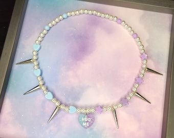 Hug Me Pastel Spike Choker
