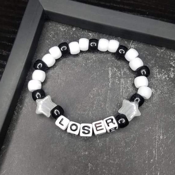 LOSER Bracelet Pastel Goth Punk Scene Glow in the Dark