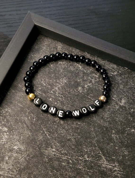 Lone Wolf Bracelet Goth Grunge Accessories