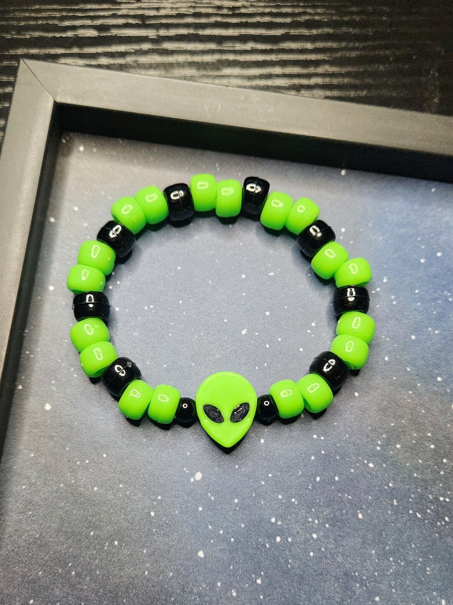 Alien Kandi Rave Bracelet - Etsy
