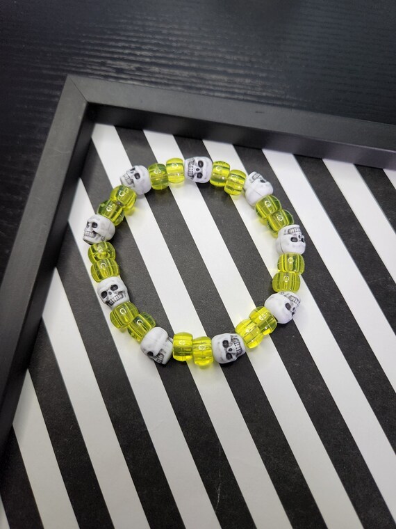 Summertime Sad Skull Kandi Bracelet