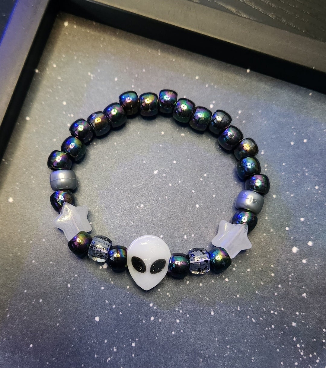 Alien Glow Kandi Bracelet - Etsy