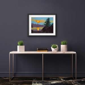 French River Oil Painting Fine Art Print