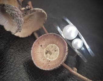 Handmade Jewellery, Sterling Silver Band Ring, Contemporary Ring, Nature Ring, Textured Ring, Organic Jewellery, Wedding Ring, Unique Ring