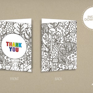 Art Party Thank You Card