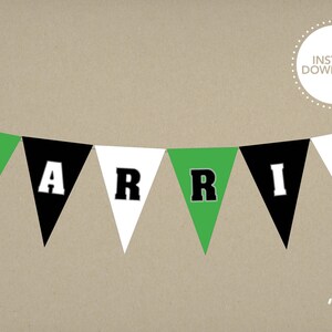Sport Party Bunting/Banner/Flags/Garland Printable