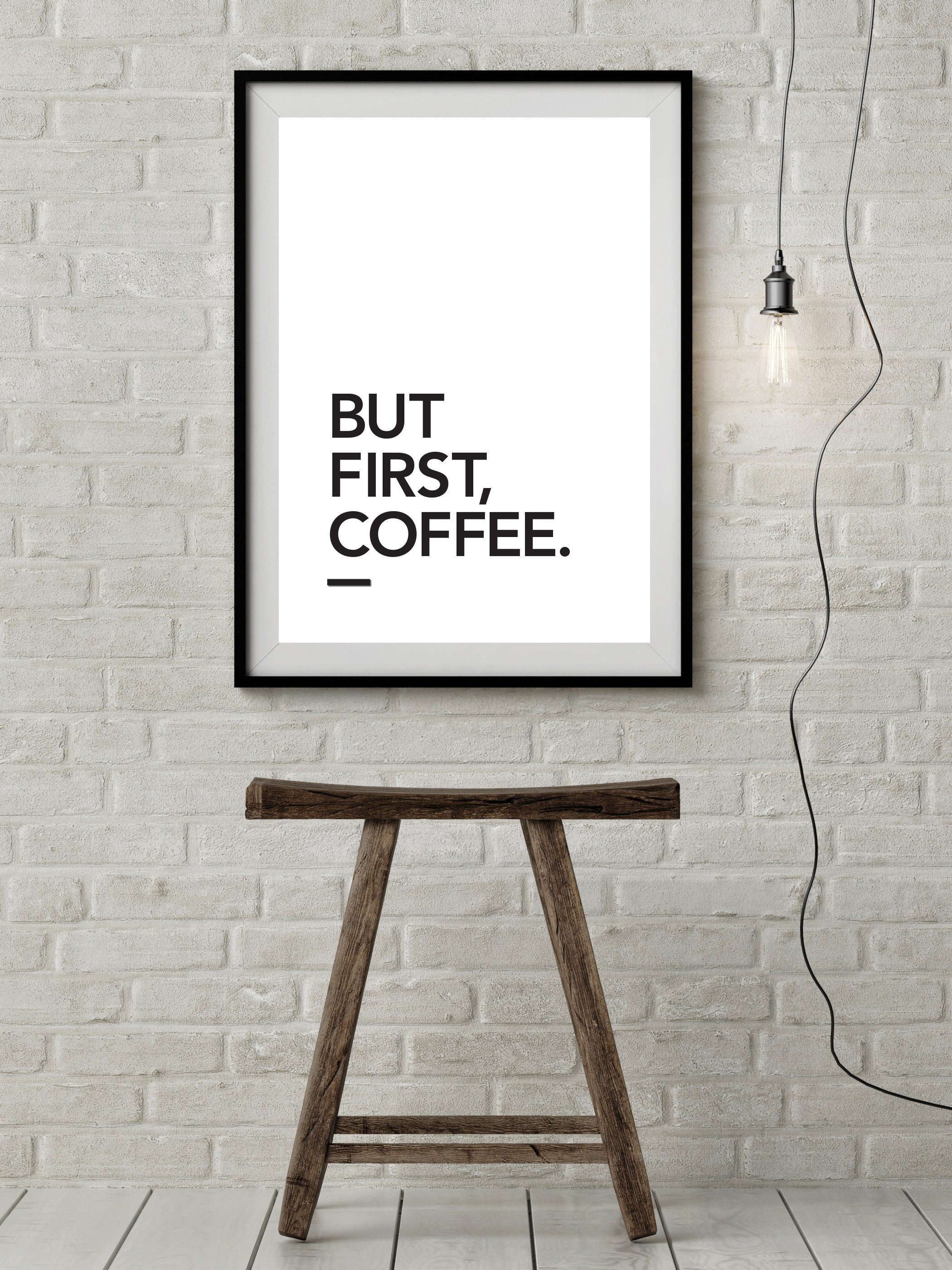 But First Coffee Quote Wall Art Poster/Print Printable File Etsy España