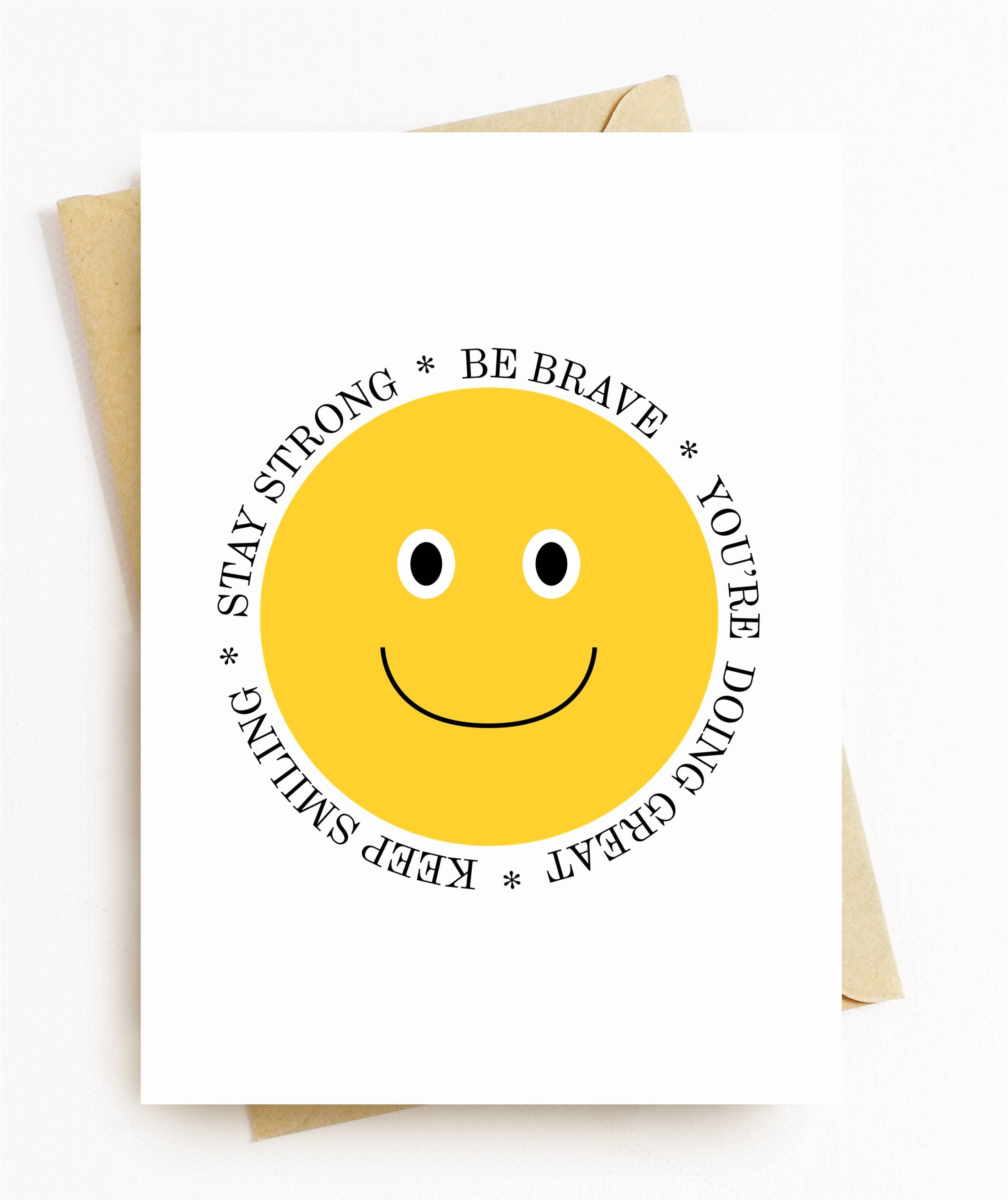 Be Brave, Stay Strong {Card} Be Brave, Stay Strong {Card}