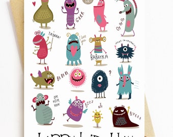 Petit Monstre Heureux Etsy France