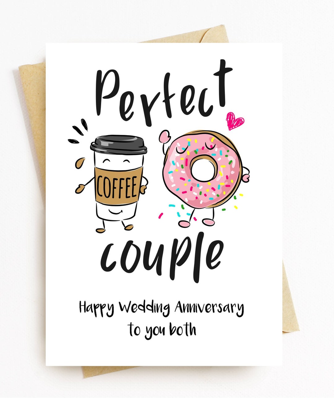 JE372 Happy Anniversary Card Perfect Couple Etsy UK