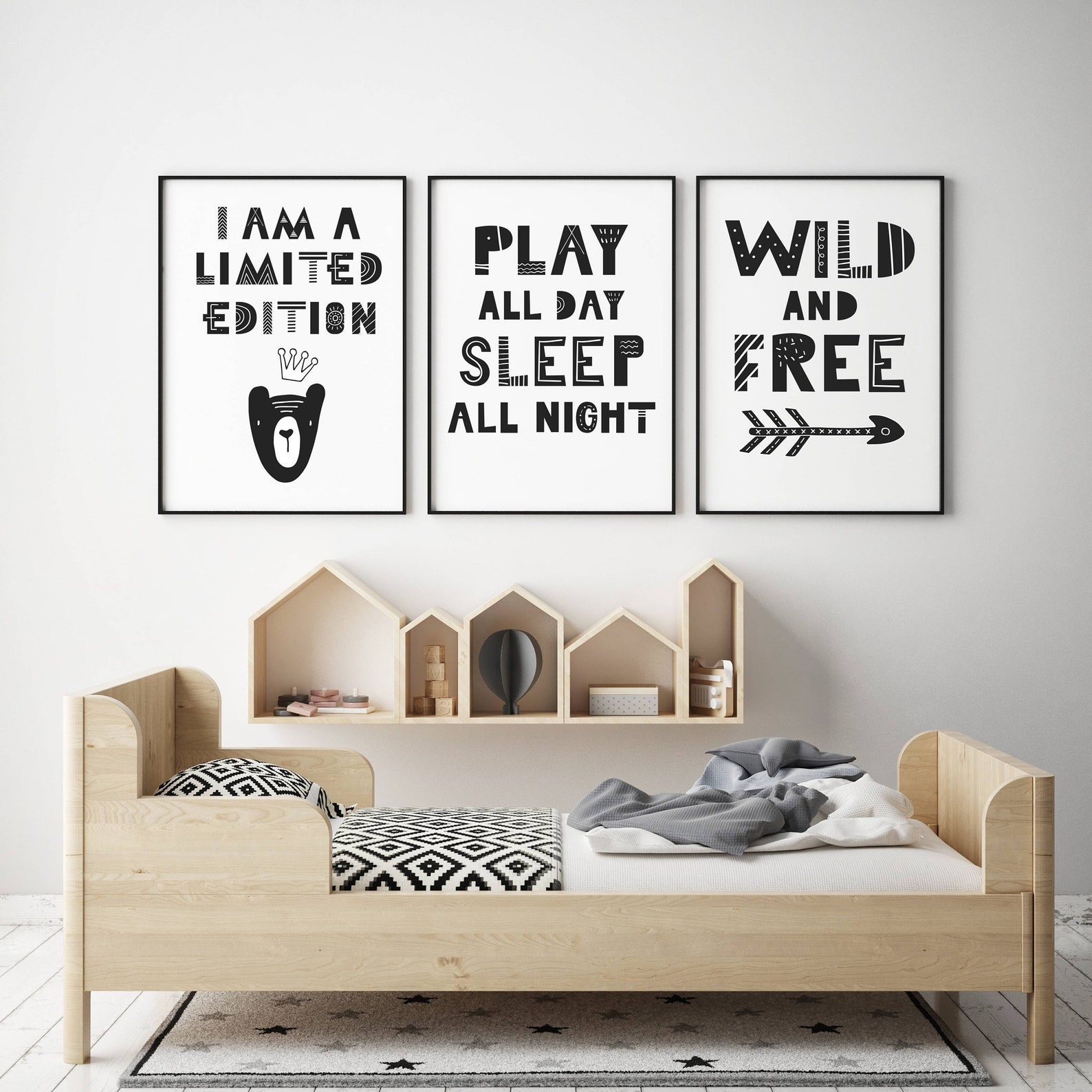 Set of 3 A3 or A4 Cute Nursery Child's Bedroom Prints - Etsy UK