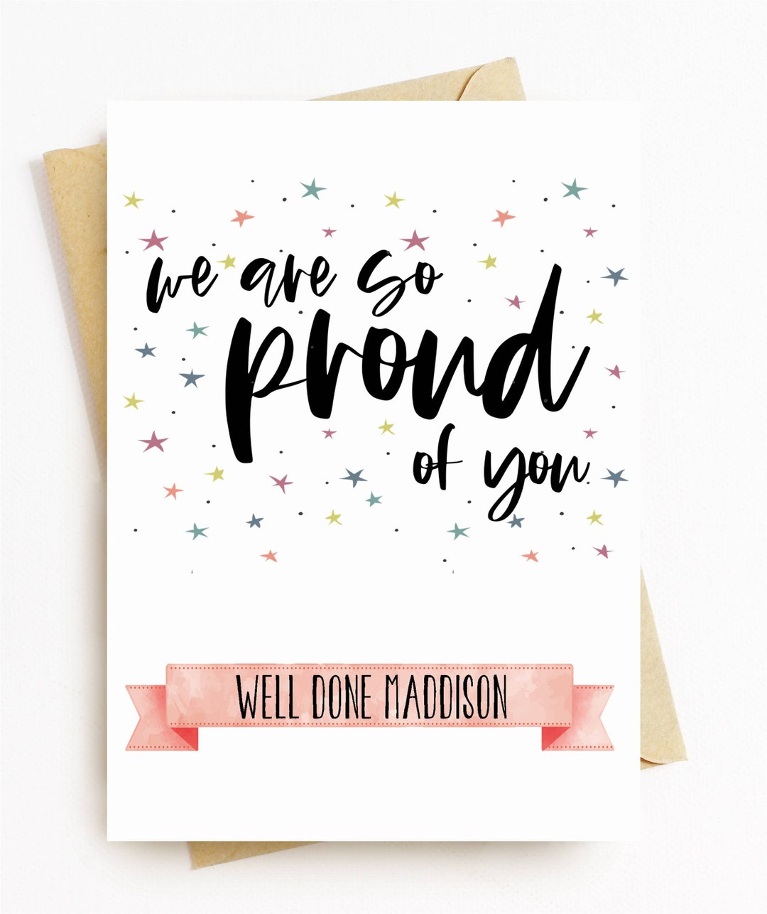 JE431 Well Done - We Are so Proud of You - Greeting Card - Etsy