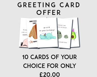 10 FOR 20 CARD OFFER - See listing description for details on how to order