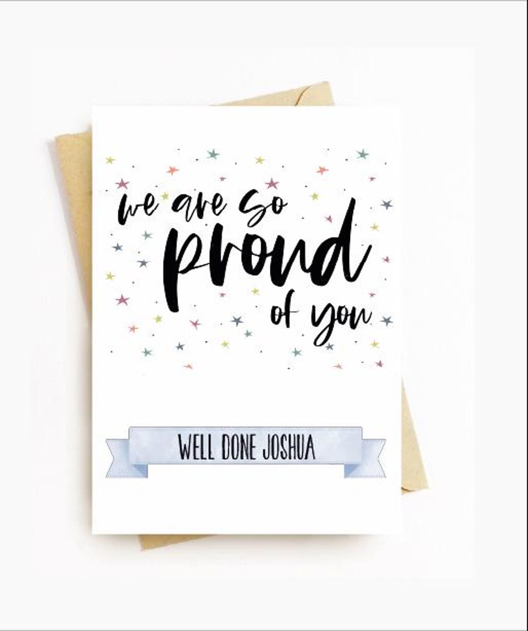 JE431 Well Done - We Are so Proud of You - Greeting Card - Etsy