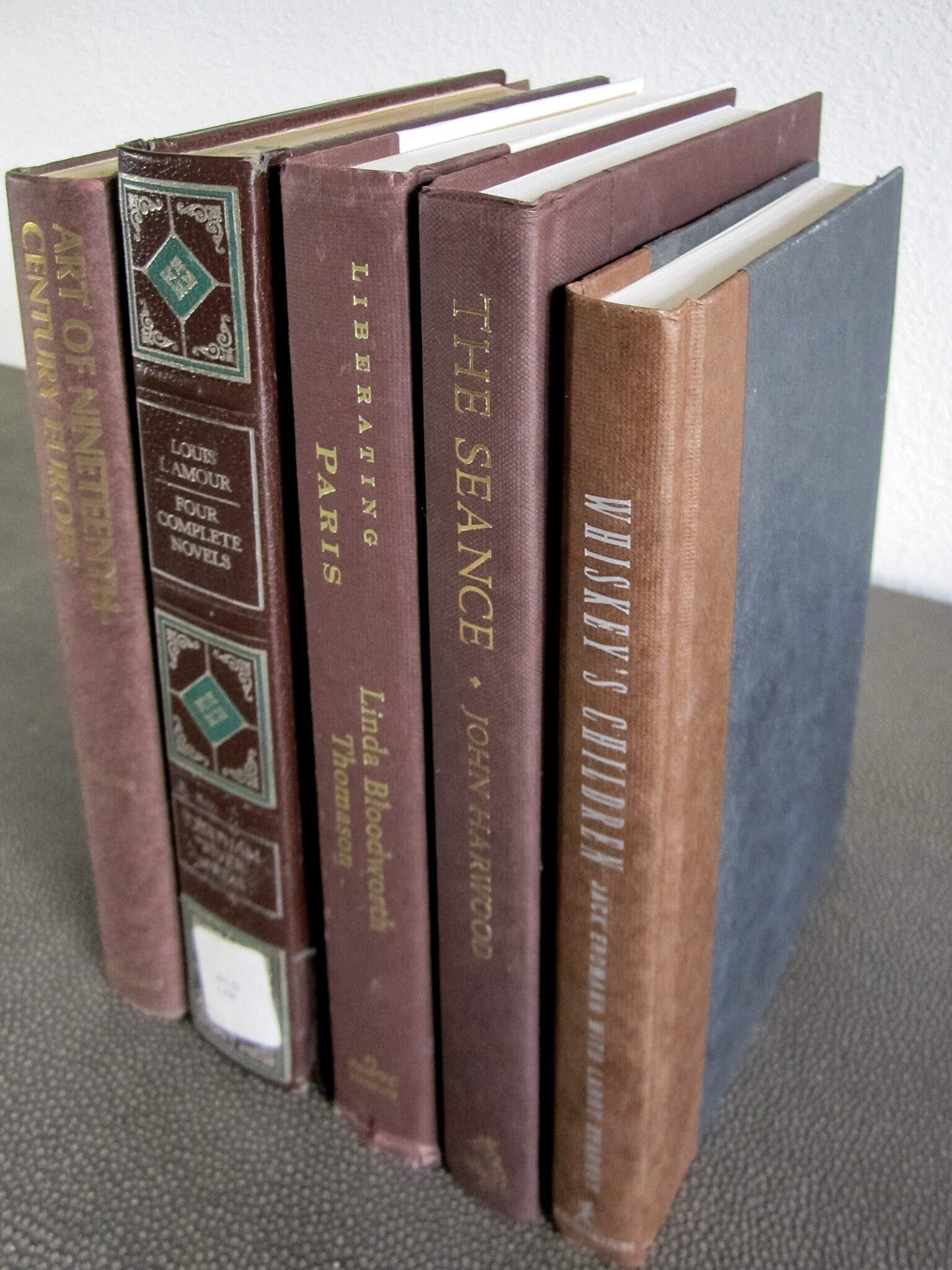 Brown Decorative Hardcover Book Collection Etsy