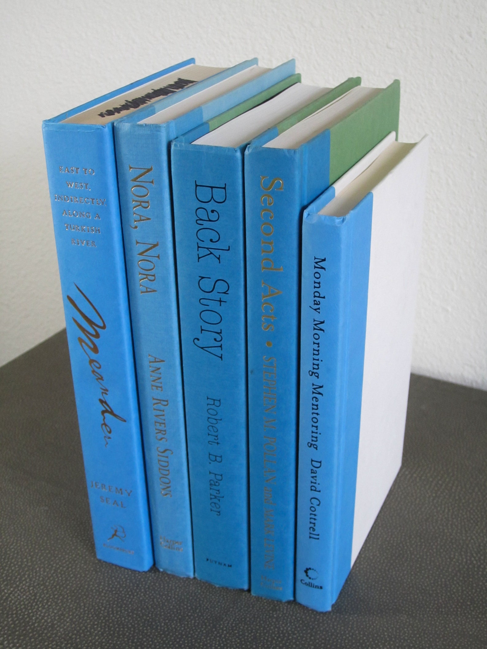 Bright Blue and Green Hardcover Books Collection Etsy