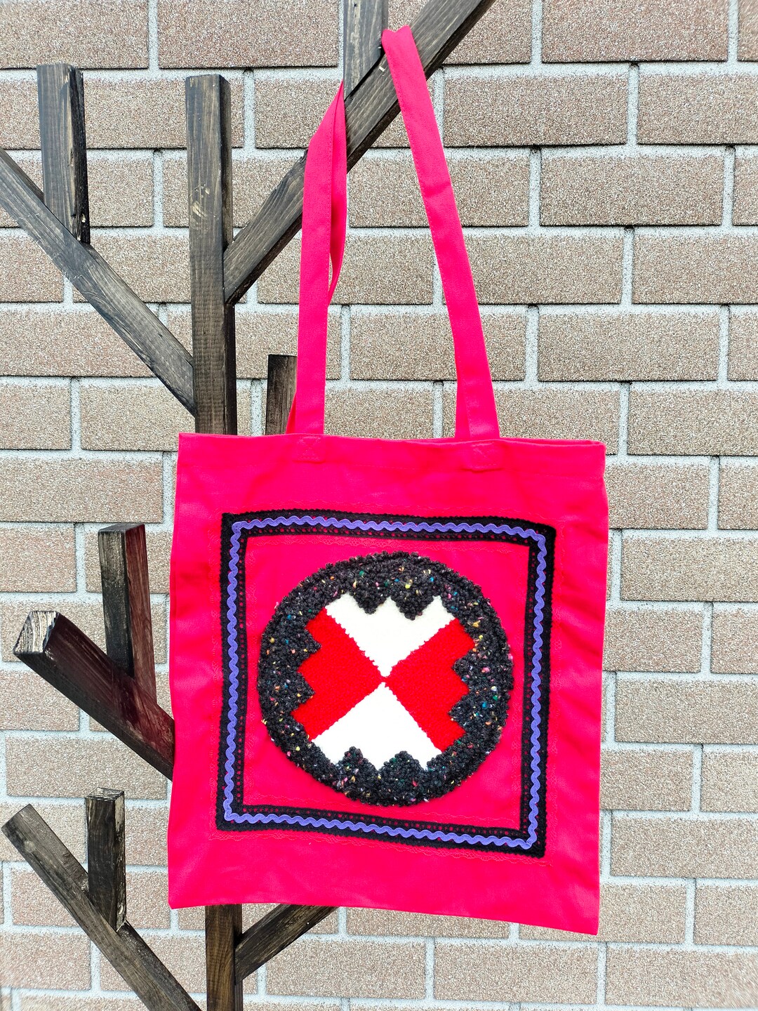 Canvas Einkaufstasche Mit Initial - Baumwolltasche 20x18cm Zum Bemalen