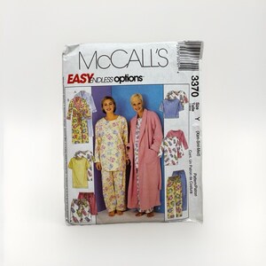 Cartamodello McCall's 3370 per abiti da donna: vestaglia, cintura, tunica, pantaloni, taglie XS, S, M