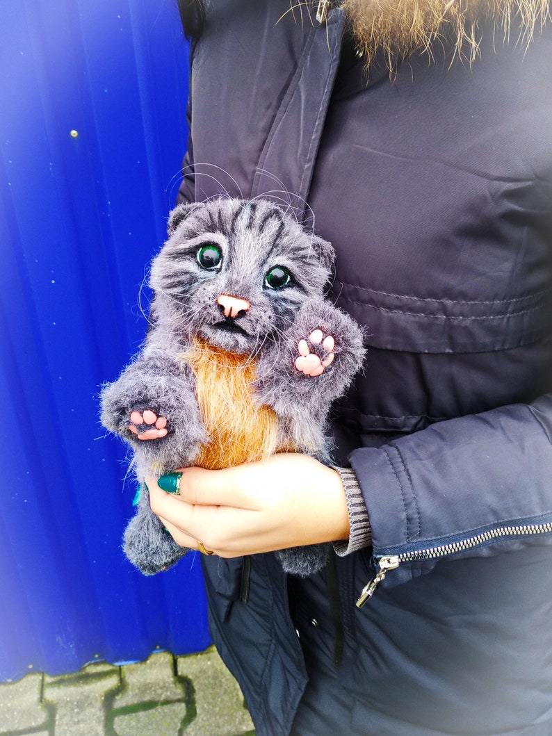 Kitten to order Cat. Toys cat. Handmade toys. Art and Etsy