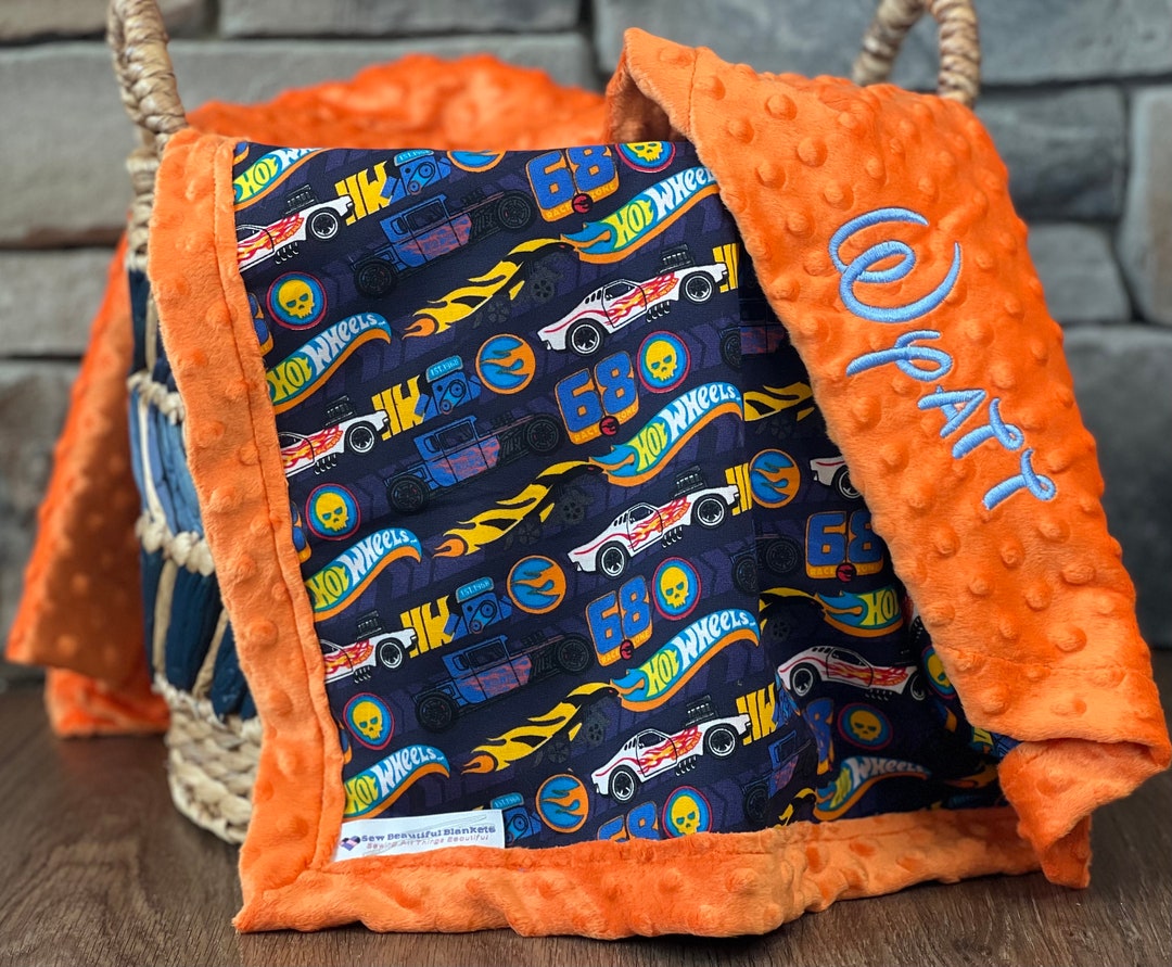 Personalized Hotwheels Blanket Frame Style Border Hotwheels Decor