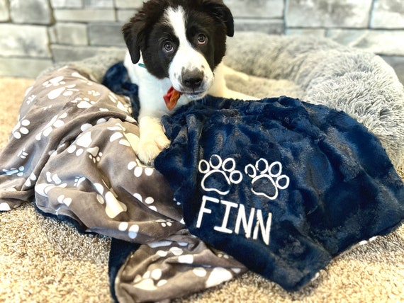 Gray dog blanket sale