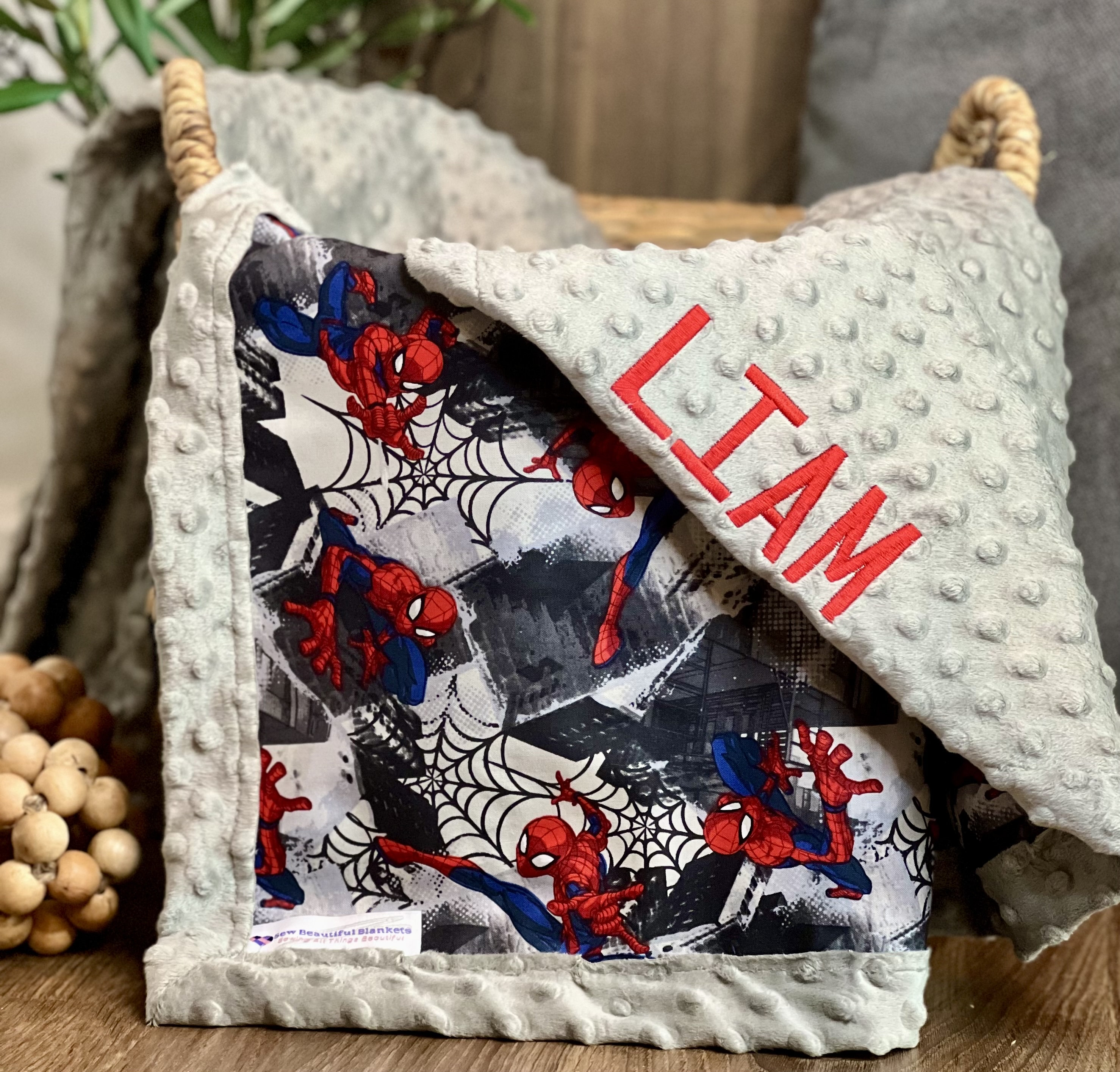 Spiderman blanket and pillow sale