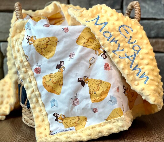 Beauty and the beast baby blanket hotsell