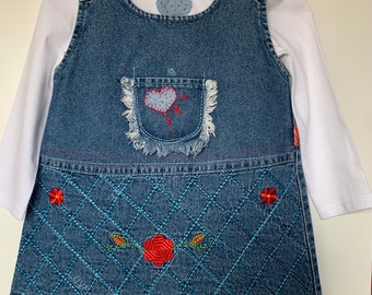 Jeans dress "Heart" - UNIQUE