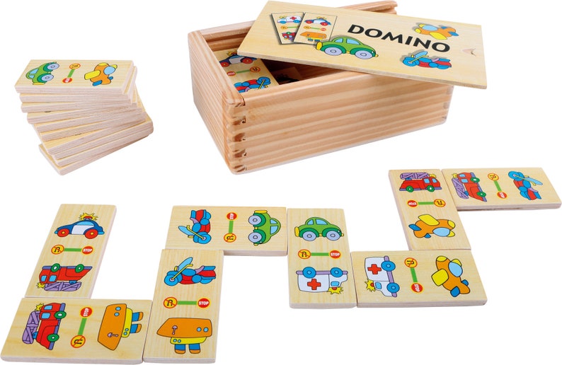 Wooden Domino Zoo Animals