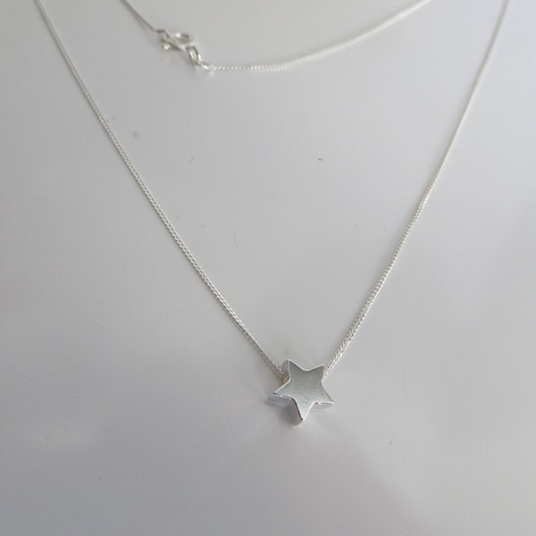 Small Star Necklace For Women. Sterling Silver Star Necklace. Minimalist Necklace. Dainty Star Necklace. Star Jewellery.