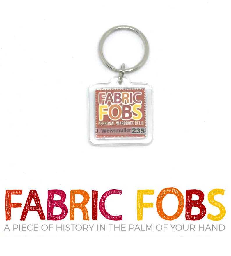 Johnny Weissmuller Personal Wardrobe Relic Keychain Worn by Weissmuller! Tarzan Escapes Fabric Fobs Tarzan the Ape Man
