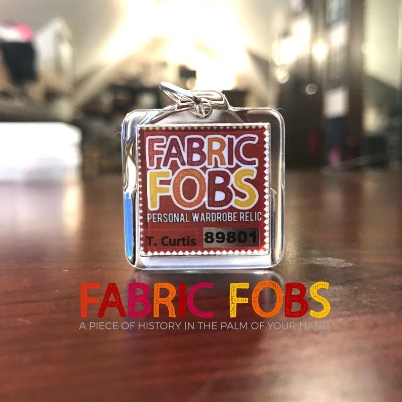 Spartacus Some Like It Hot Tony Curtis Personal Wardrobe Relic Keychain The Persuaders Fabric Fobs Worn by Curtis!