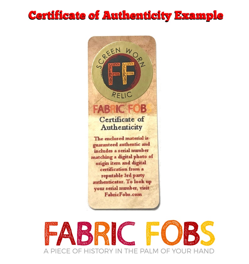 Johnny Weissmuller Personal Wardrobe Relic Keychain Worn by Weissmuller! Tarzan Escapes Fabric Fobs Tarzan the Ape Man