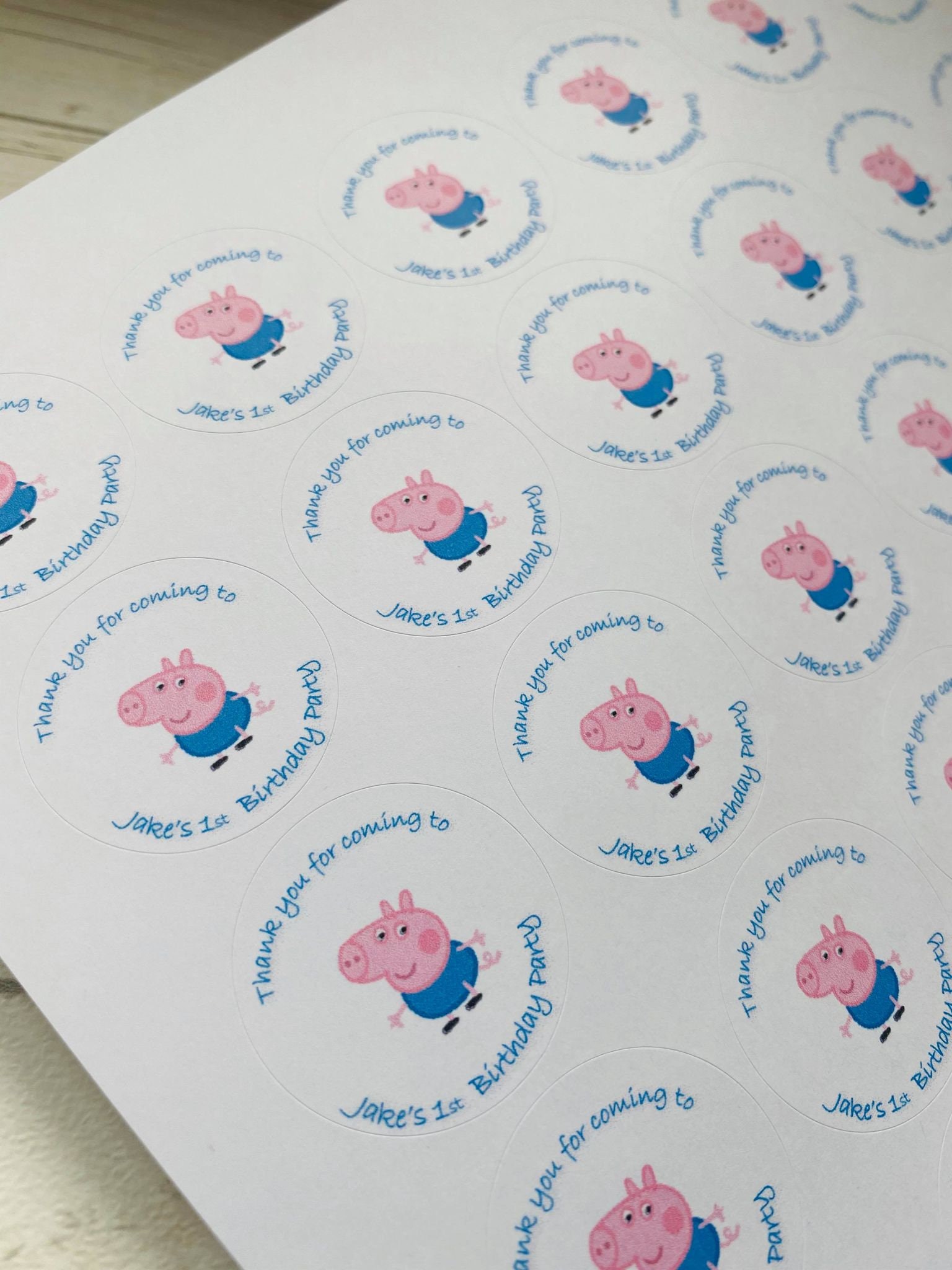 Personalised childrens party stickers party bags stickers any Etsy