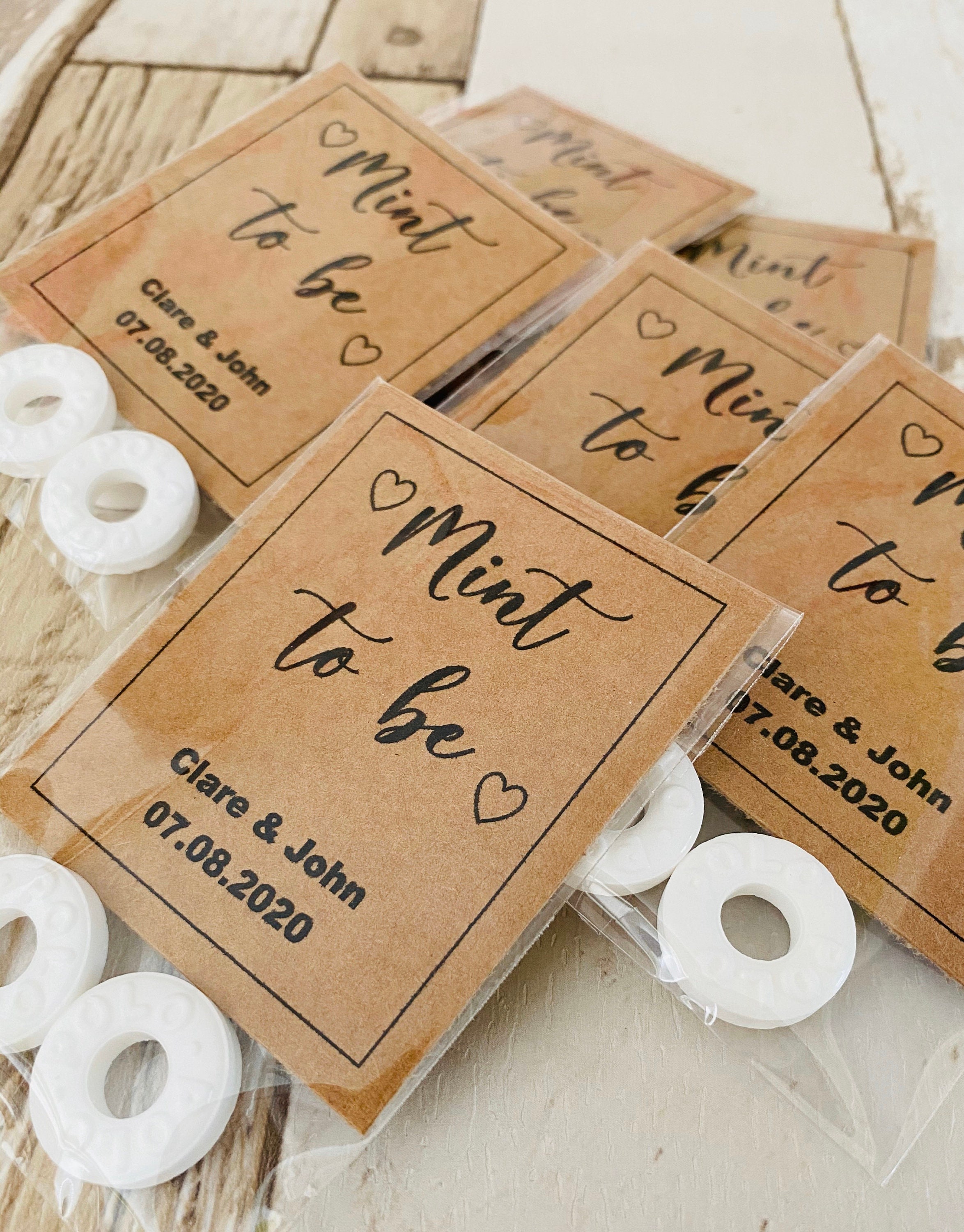 New Design Best Selling Personalised Wedding Favours Mint to Etsy UK