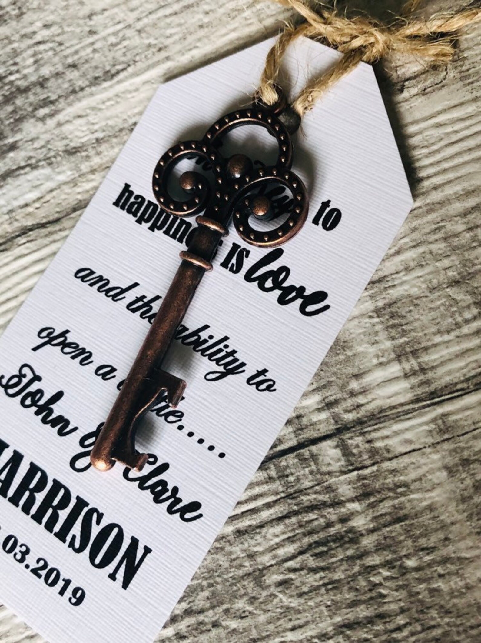 10 Personalised Key Bottle Openers Wedding Favours Choice of Etsy